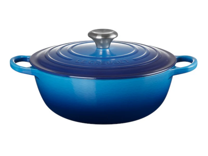 Le Creuset Bräter La Marmite Signature rund azure 28cm