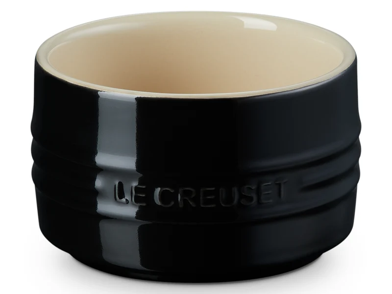 Le Creuset stapelbares Förmchen schwarz glänzend 8cm