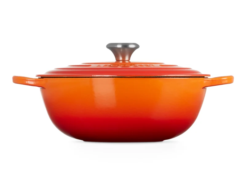 Le Creuset Bräter La Marmite Signature rund ofenrot 28cm