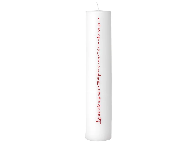 Broste Copenhagen Handwritten Kalenderlicht weiß 25cm