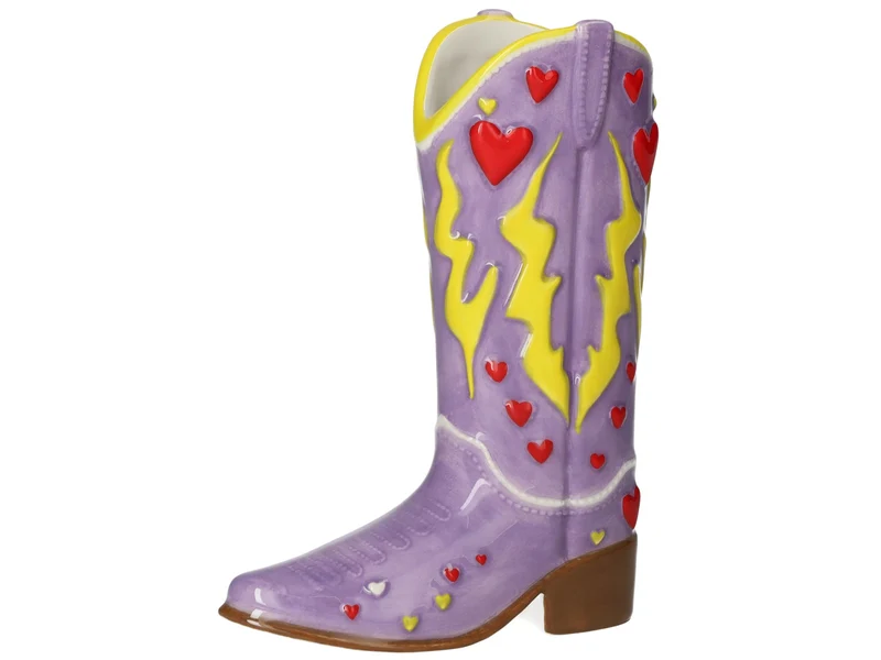 Giftcompany Mignon Vase Cowboystiefel lila 15cm