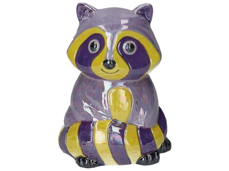 Giftcompany Mignon Vase Waschbär lila 13,6cm