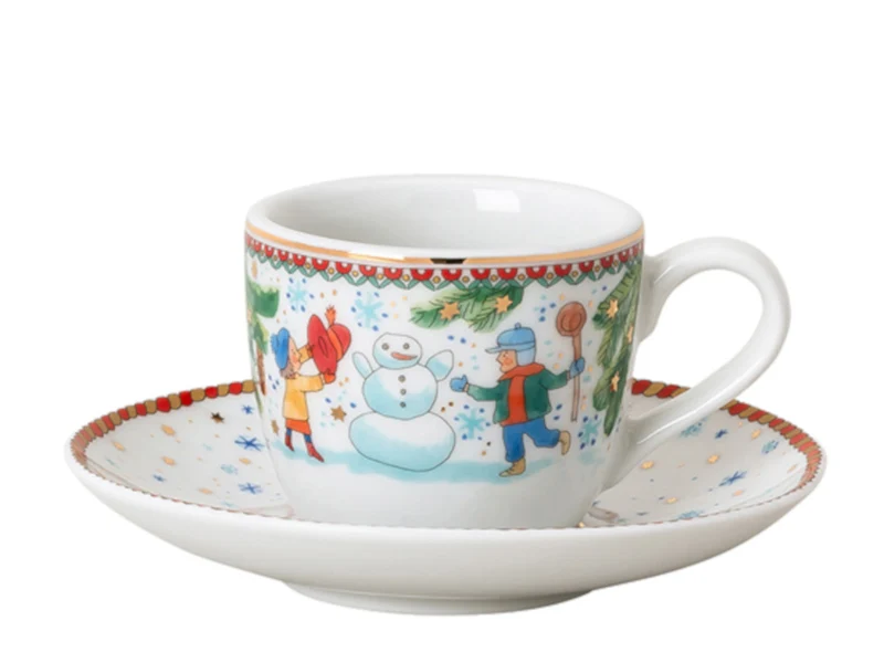 Hutschenreuther Sammelkollektion 2025 Weihnachtsspiele Espressotasse 2tlg