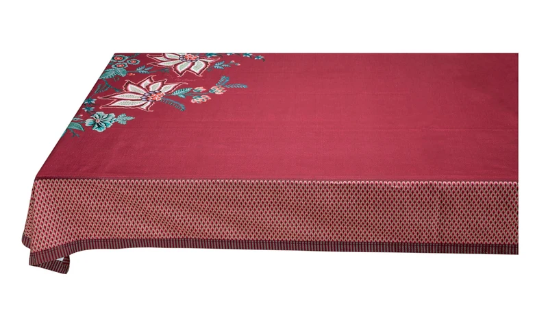 PIP STUDIO Flower Festival Tischdecke dark pink 150 x 300 cm