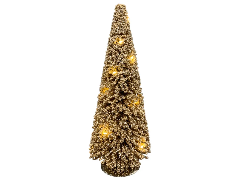 Exner LED Tannenbaum Luminère gold 15x15x40cm