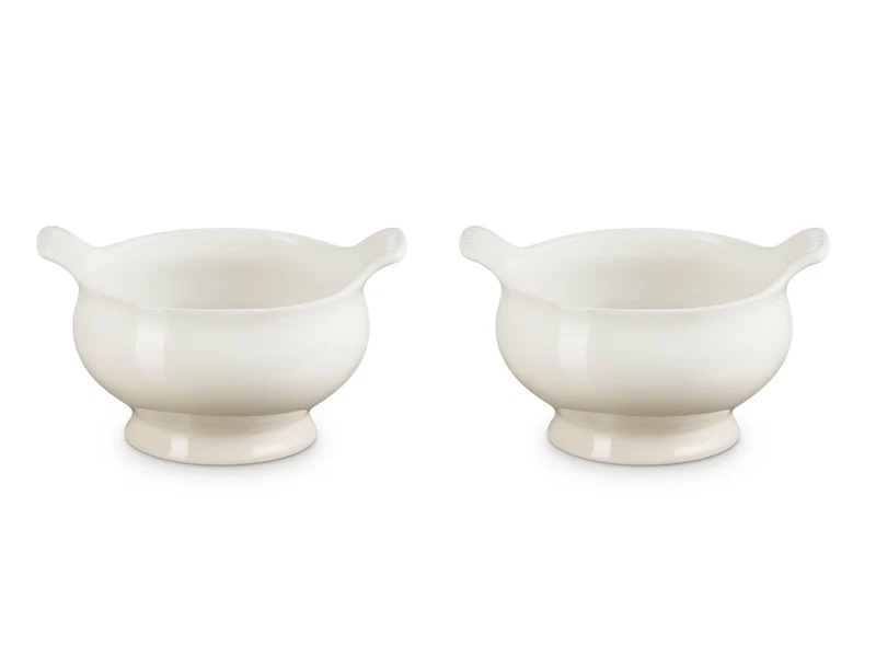 Le Creuset Suppenterrine Tradition meringue 0,6l 2er Set