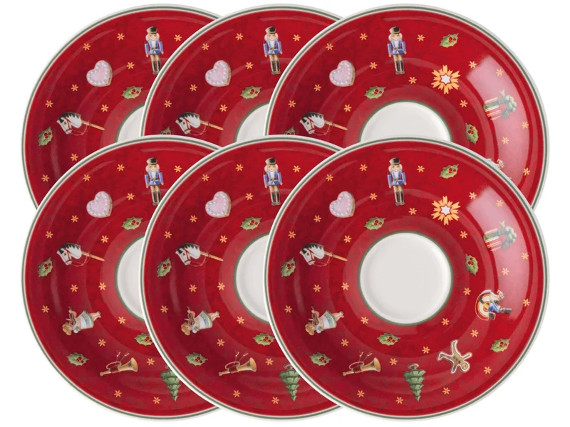 Villeroy & Boch Toy's Delight Specials Espresso-Untertasse rot 12cm Set6