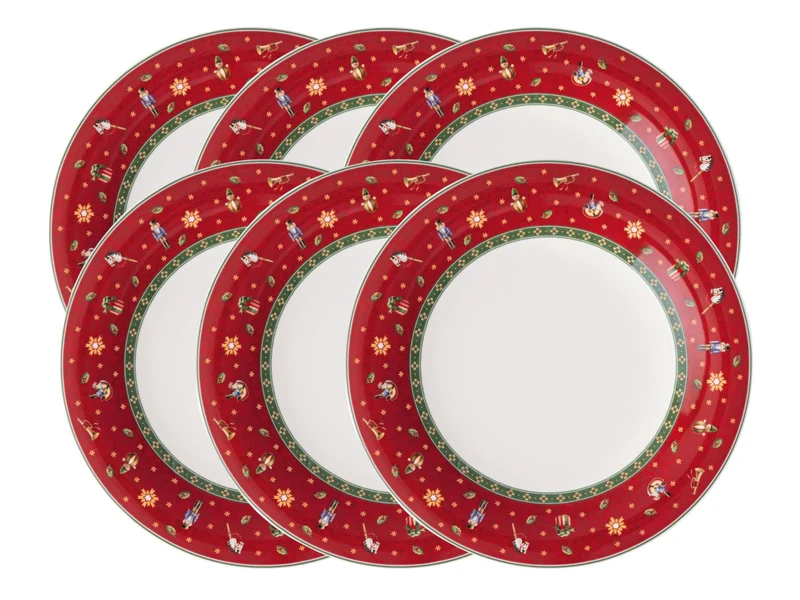 Villeroy & Boch Toy's Delight Specials Speiseteller rot 27cm Set6
