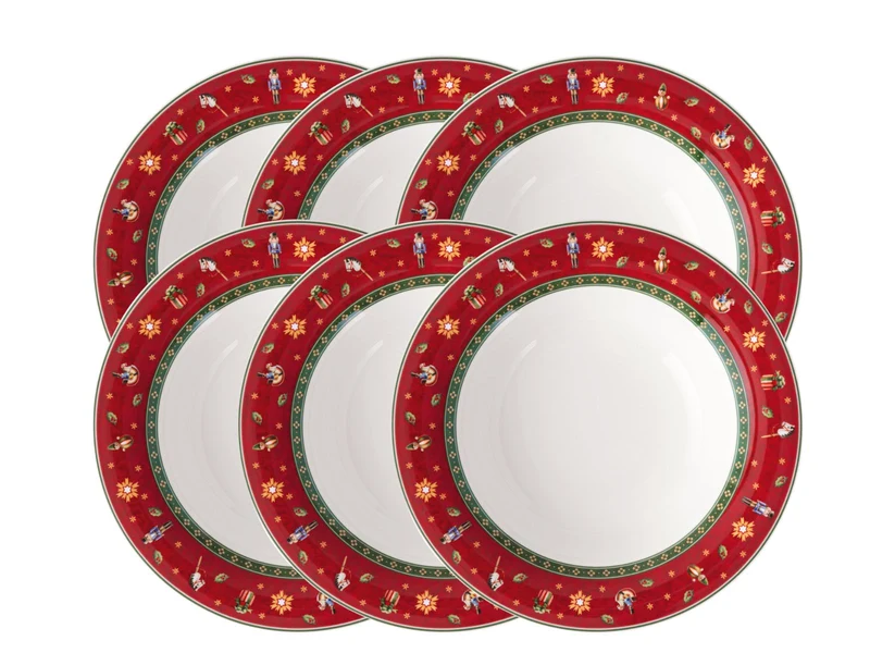 Villeroy & Boch Toy's Delight Specials Suppenteller rot 23cm Set6