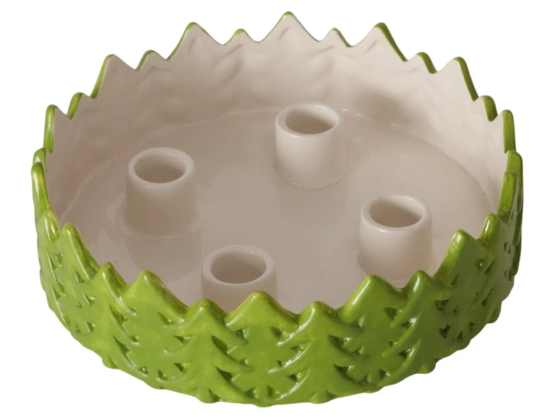 Boltze Baulista Kerzenteller grün 20,5cm (1 Stück)