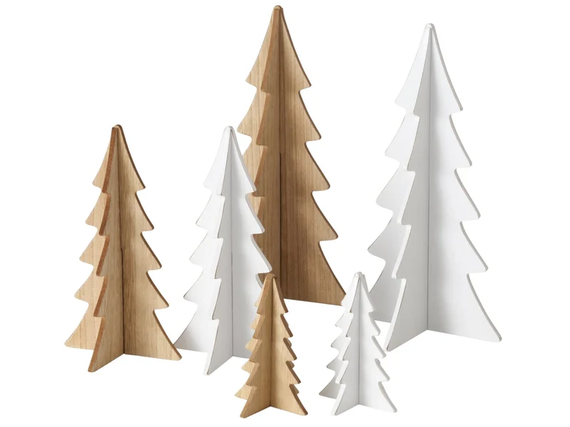Boltze Ceti Weihnachtsbaum sortiert braun/weiß 30cm (1 Stück)