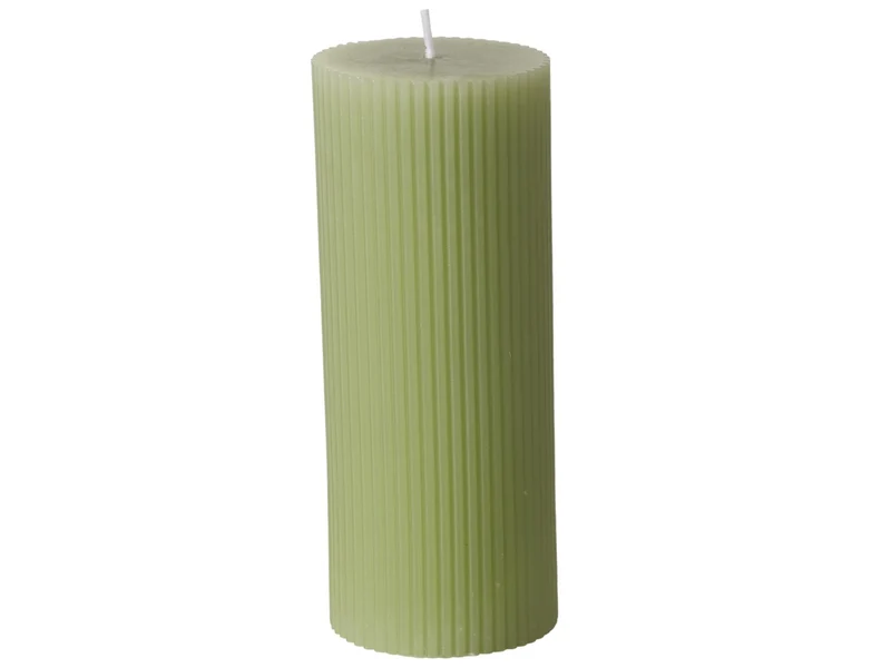 Boltze Classic Stumpenkerze hellgrün 15cm (1 Stück)