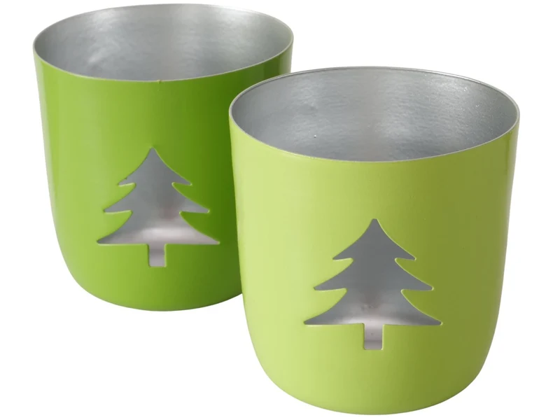 Boltze Tilio Windlicht sortiert grün 8,2cm (1 Stück)