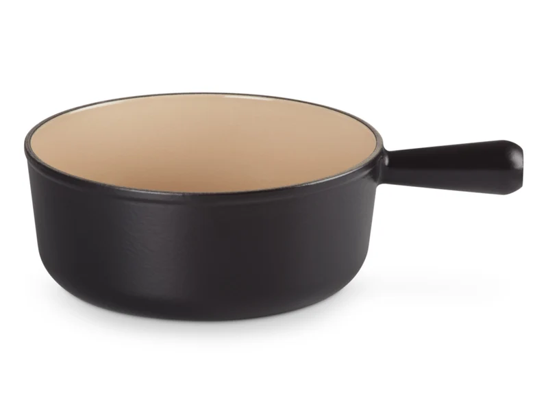 Le Creuset Caquelon Tradition schwarz matt 24cm
