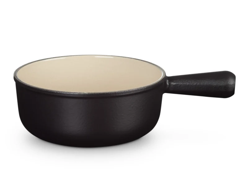 Le Creuset Caquelon Tradition schwarz matt 20cm