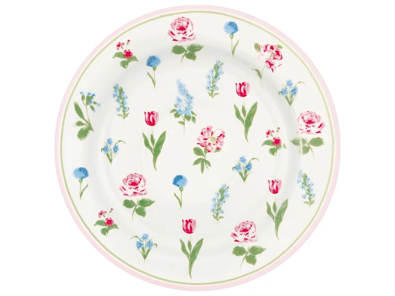 Greengate Agnes Brotteller white 15cm