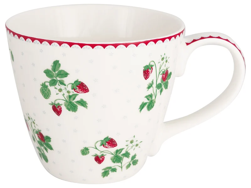 Greengate Berry Tasse white 0,35l