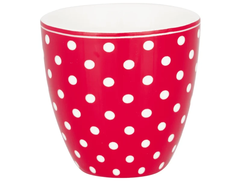 Greengate Dotty Mini Latte Cup red 0,13l