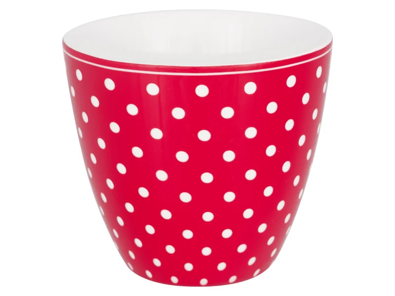 Greengate Dotty Latte Cup red 0,35l