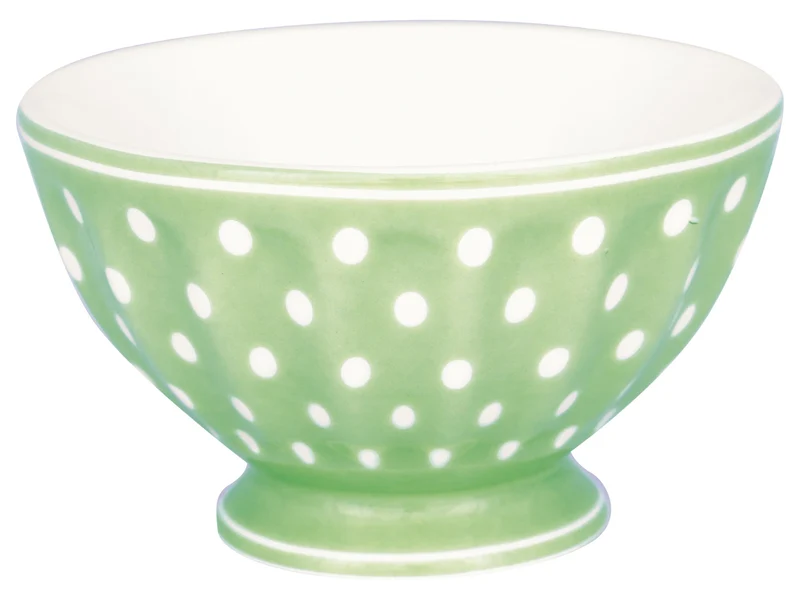 Greengate Dotty French Bowl medium pale green 10cm