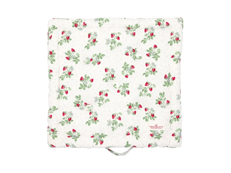 Greengate Berry Sitzkissen weiß 50x50cm