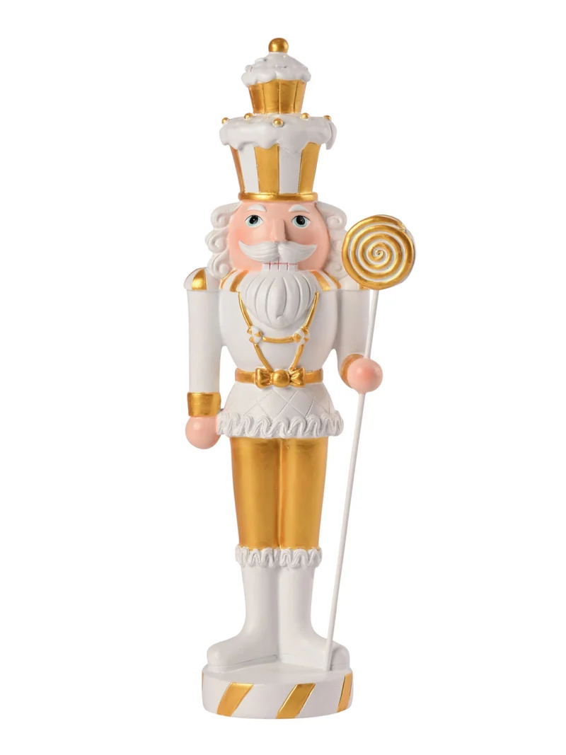Giftcompany Noce Nussknacker weiß/gold 33,5cm