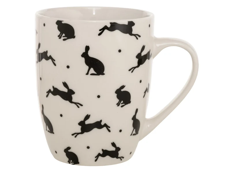 Boltze Blacky Becher mit Henkel weiß 0,35l