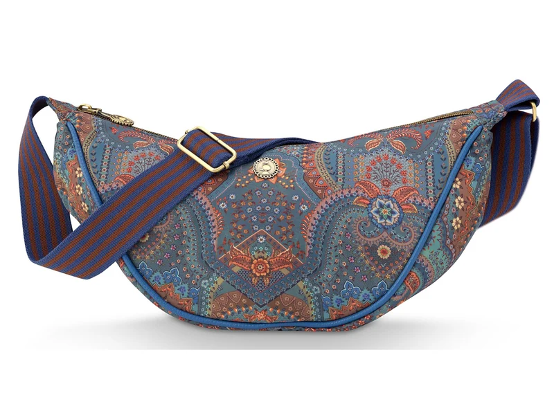 PIP STUDIO Freya Jabali Blue Halbmond Umhängetasche 34x10x16cm