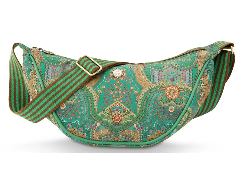 PIP STUDIO Freya Jabali Green Halbmond Umhängetasche 34x10x16cm