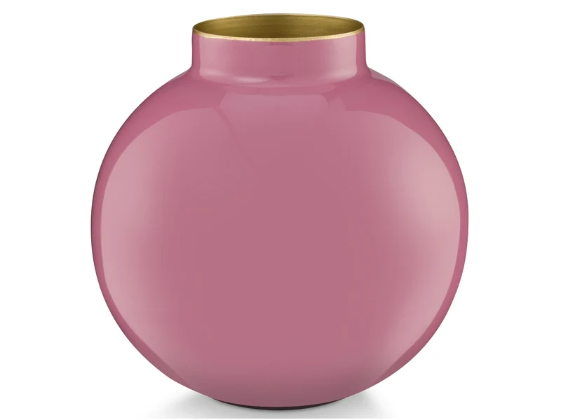 PIP STUDIO Vase Metall Pink 17cm