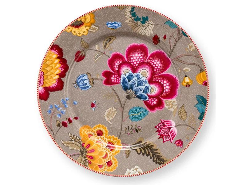 PIP STUDIO Blooming Tales Fantasy Khaki Platzteller 32cm