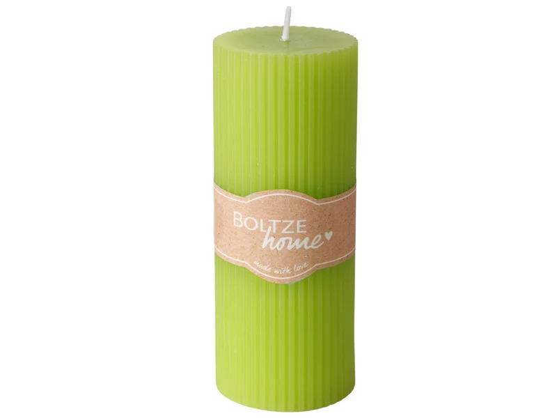 Boltze Classic Stumpenkerze grün 15cm (1 Stück)