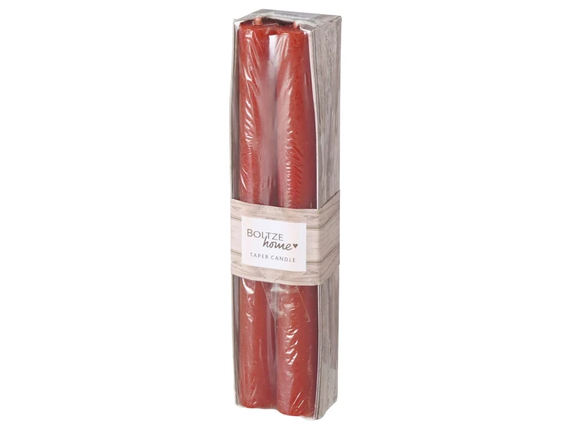 Boltze Melia Stabkerze rot 20cm 4tlg