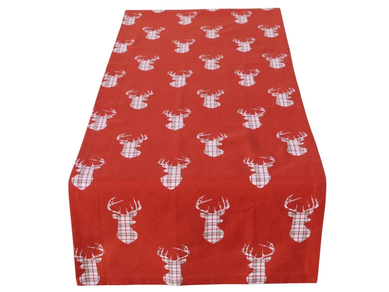 Boltze Kitzbühl Tischläufer rot 140x40cm (1 Stück)