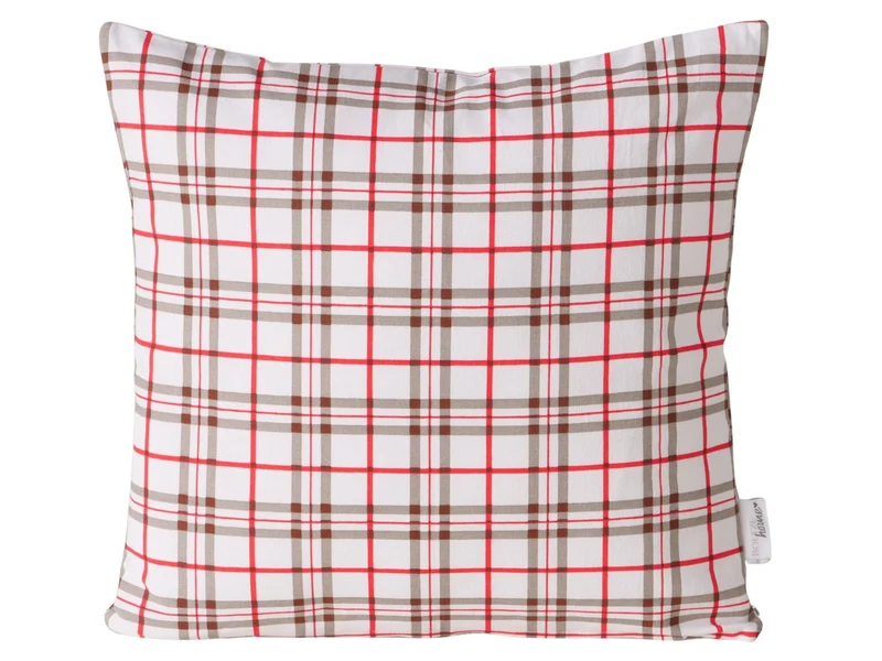 Boltze Kitzbühl Kissen beige/rot 40x40cm (1 Stück)