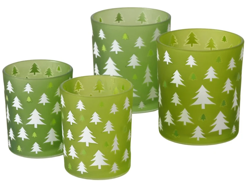 Boltze Tilio Windlicht sortiert grün 10,5cm (1 Stück)