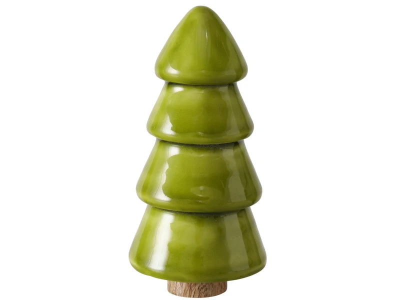 Boltze Freya Dekoaufsteller Baum mit Stand hellgrün 12cm (1 Stück)