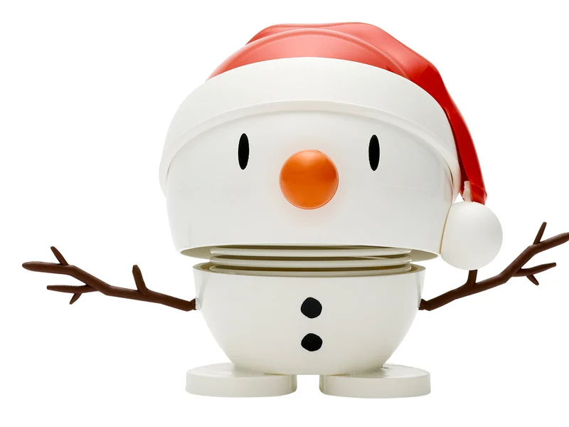 Hoptimist Santa Snowman S white 7,2cm