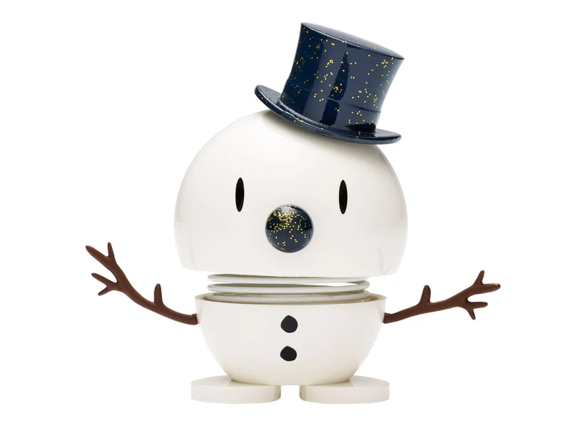 Hoptimist Snowman S white/blue 7,8cm