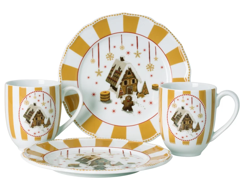 Hutschenreuther Christmas Love beige Set 4tlg