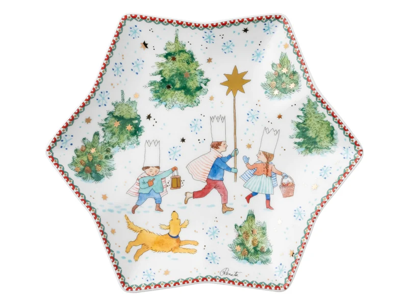 Hutschenreuther Sammelserie 2025 Weihnachtsspiele Sternschale 24cm