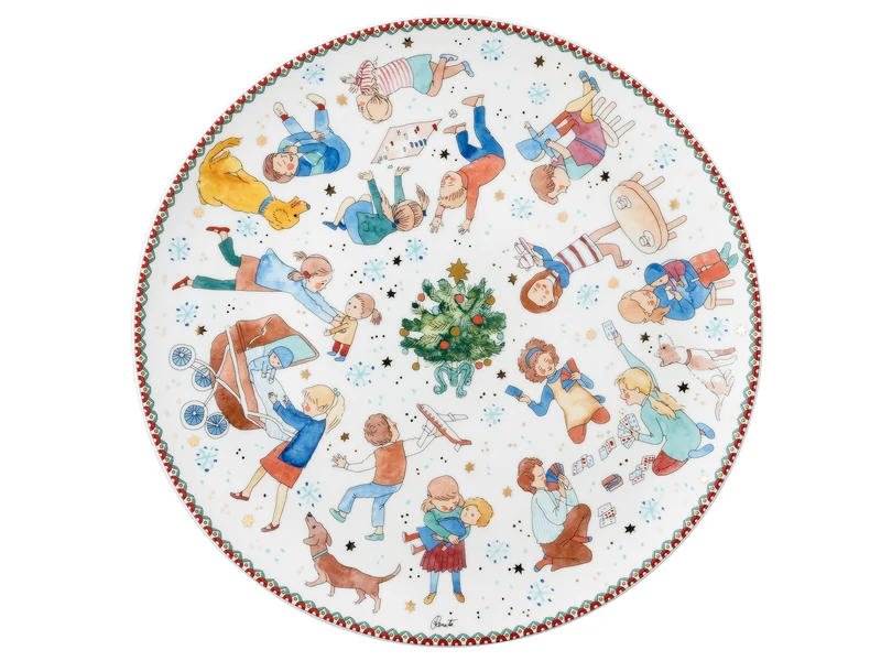 Hutschenreuther Sammelkollektion 2025 Weihnachtsspiele Plätzchenteller 28cm
