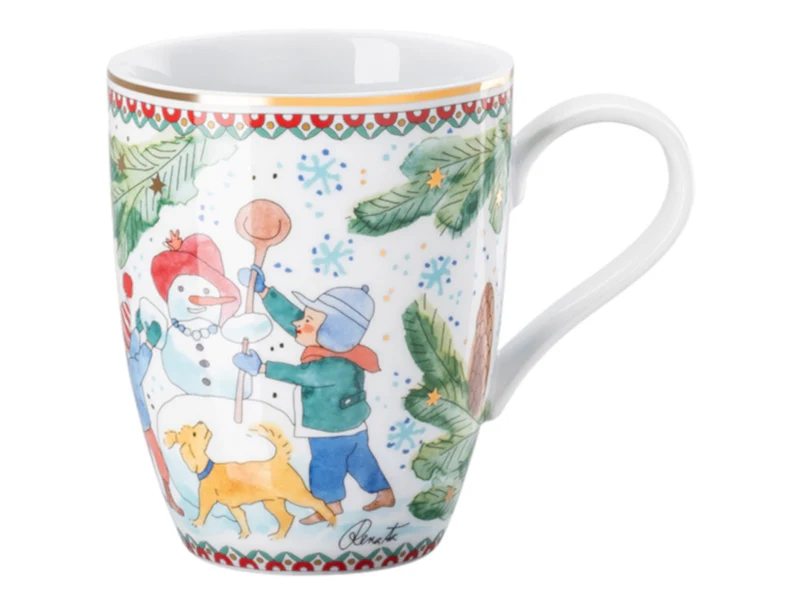 Hutschenreuther Sammelkollektion 2025 Weihnachtsspiele Becher mit Henkel 0,36l