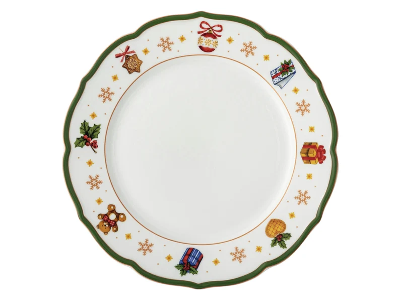Hutschenreuther Happy Wintertime Green Teller flach 27cm