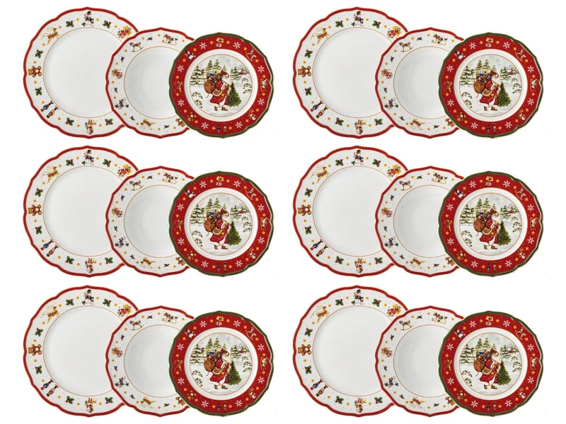 Hutschenreuther Happy Wintertime Red Set 18tlg