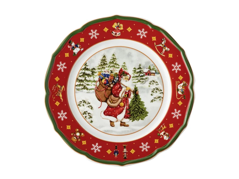 Hutschenreuther Happy Wintertime Red Teller flach 22cm