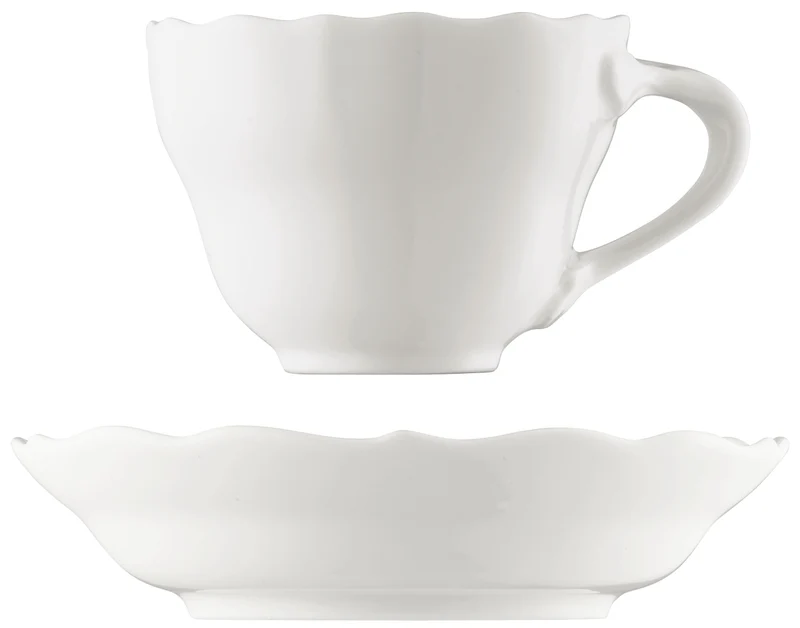 Hutschenreuther Maria Theresia Weiss Espresso-/Mokkatasse 2tlg.
