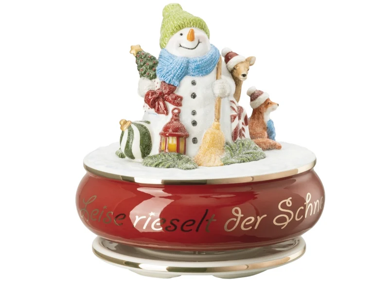 Hutschenreuther Sammelserie 2022 Spieluhr Leise rieselt der Schnee