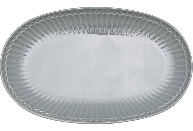 Greengate Alice Teller oval stone grey 23 cm