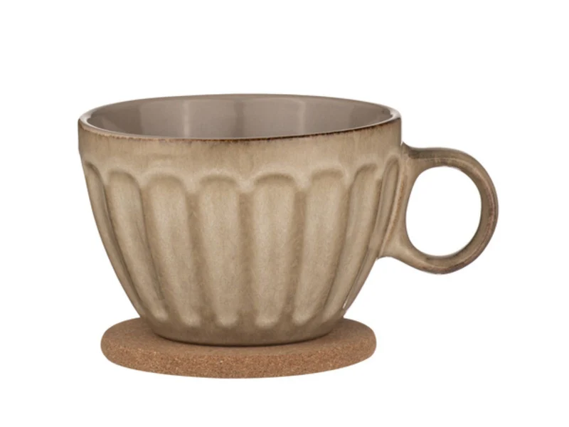 ladelle ELAN Becher- und Untersetzerset sand